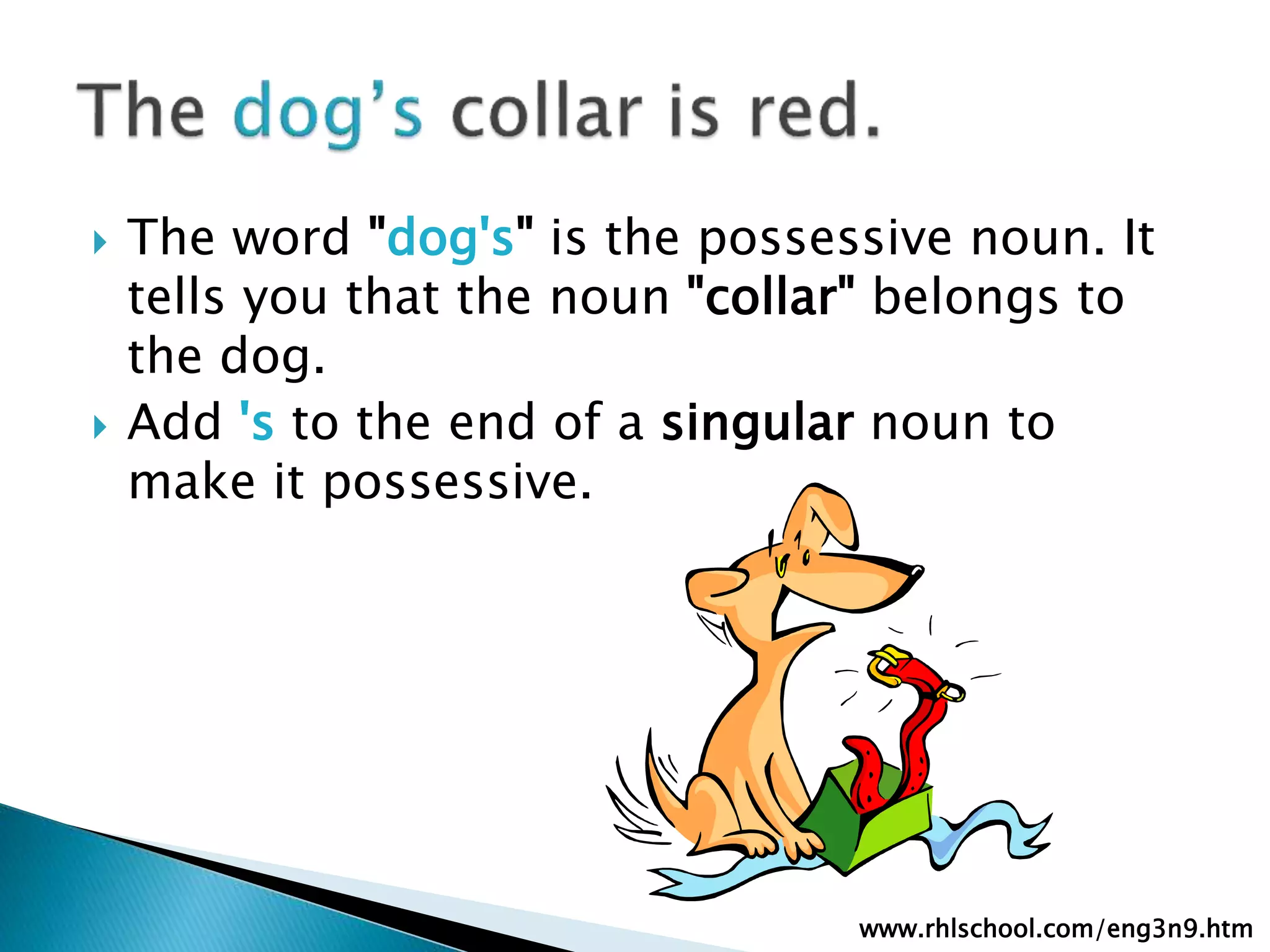 Possessive nouns | PPTX