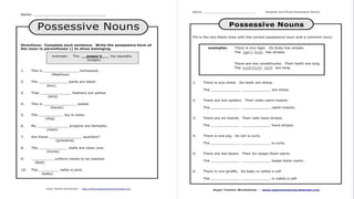 Possessive nouns
