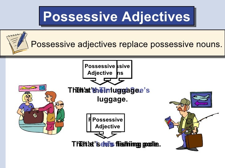 6 adjectives possessive ano Possessive adjectives nouns possessive and
