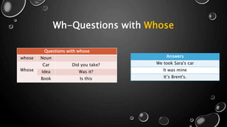 Possessive pronouns | PPTX