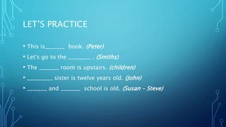 Possessive 's | PPTX