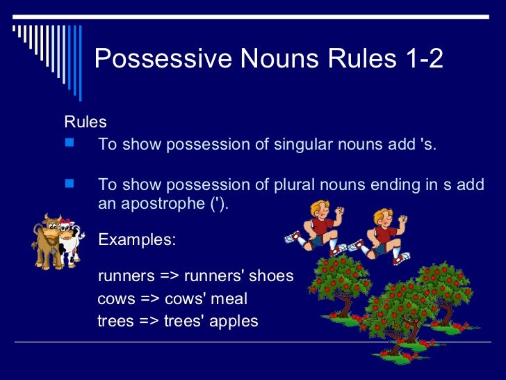 possessives nouns
