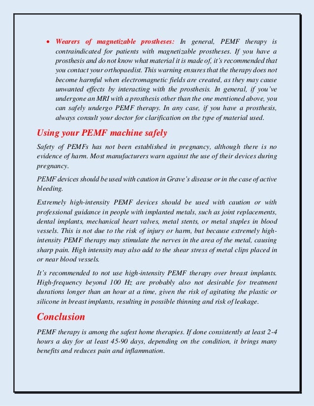 Possible Contraindications For PEMF Therapy.pdf