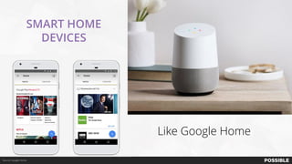 Like Google Home
SMART HOME
DEVICES
Source: Google Home
 