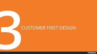 CUSTOMER FIRST DESIGN
3
 