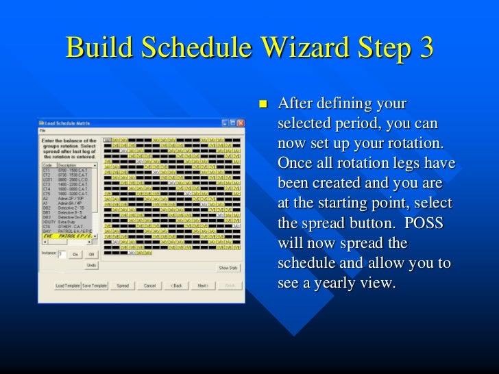 police officers scheduling system duty rotation schedule