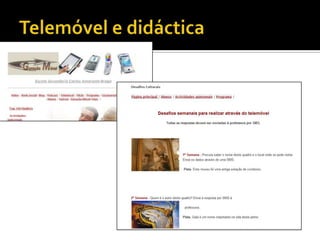 Telemóvel e didáctica 