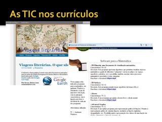 As TIC nos currículos