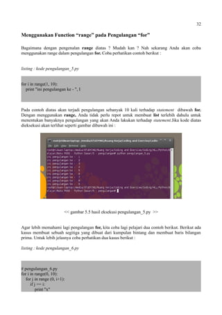 Pemrograman Python Dasar | PDF
