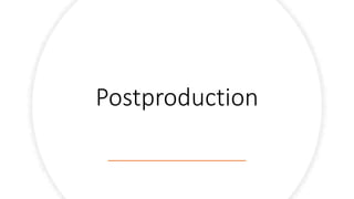 Postproduction
 
