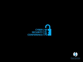 CyberSecurity Conference // 2016 sept, 27th
 
