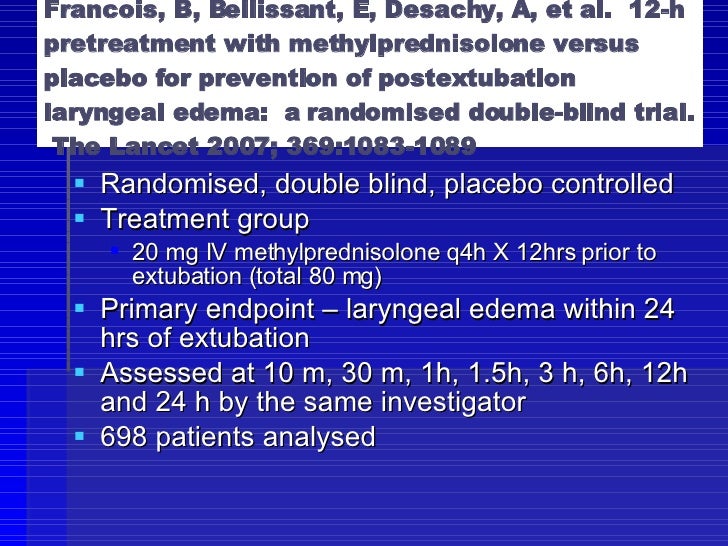 Post extubation stridor