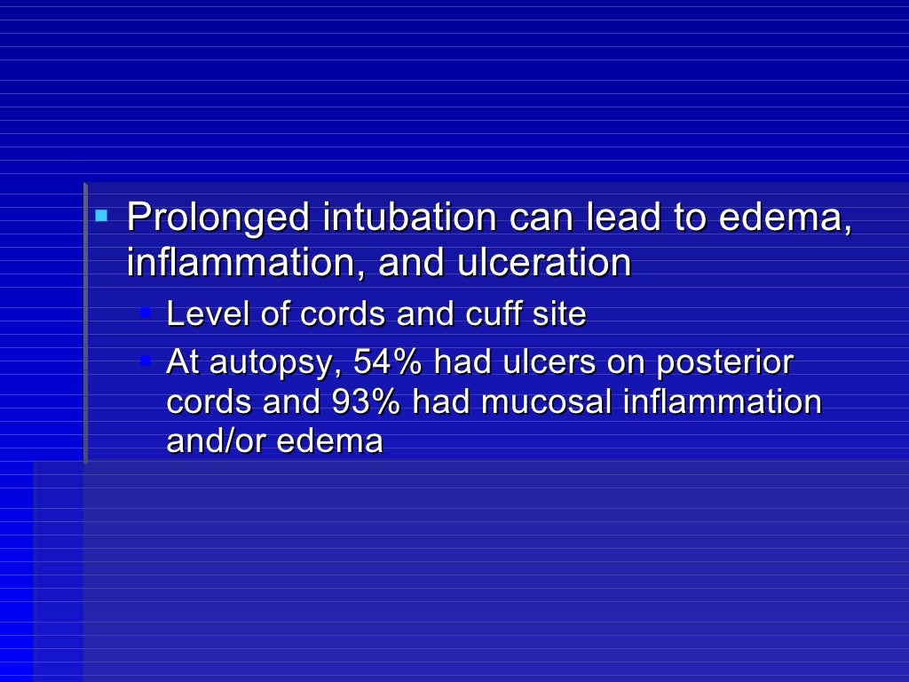 Post extubation stridor