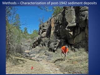 Methods – Characterization of post-1942 sediment deposits
 