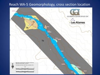 Reach WA-5 Geomorphology, cross section location

                                  GLORIETA GEOSCIENCE INC
               c2
                    f1
                         c1
          Qc




                          Tb




                                       c1
 