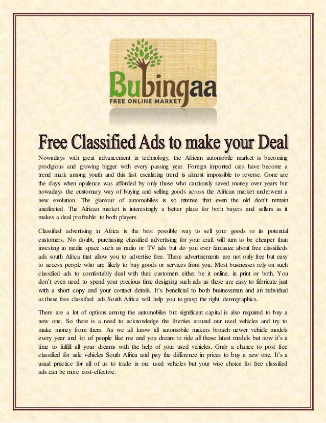 how to make free ads