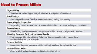 Post-harvest management of millet grains | PPTX
