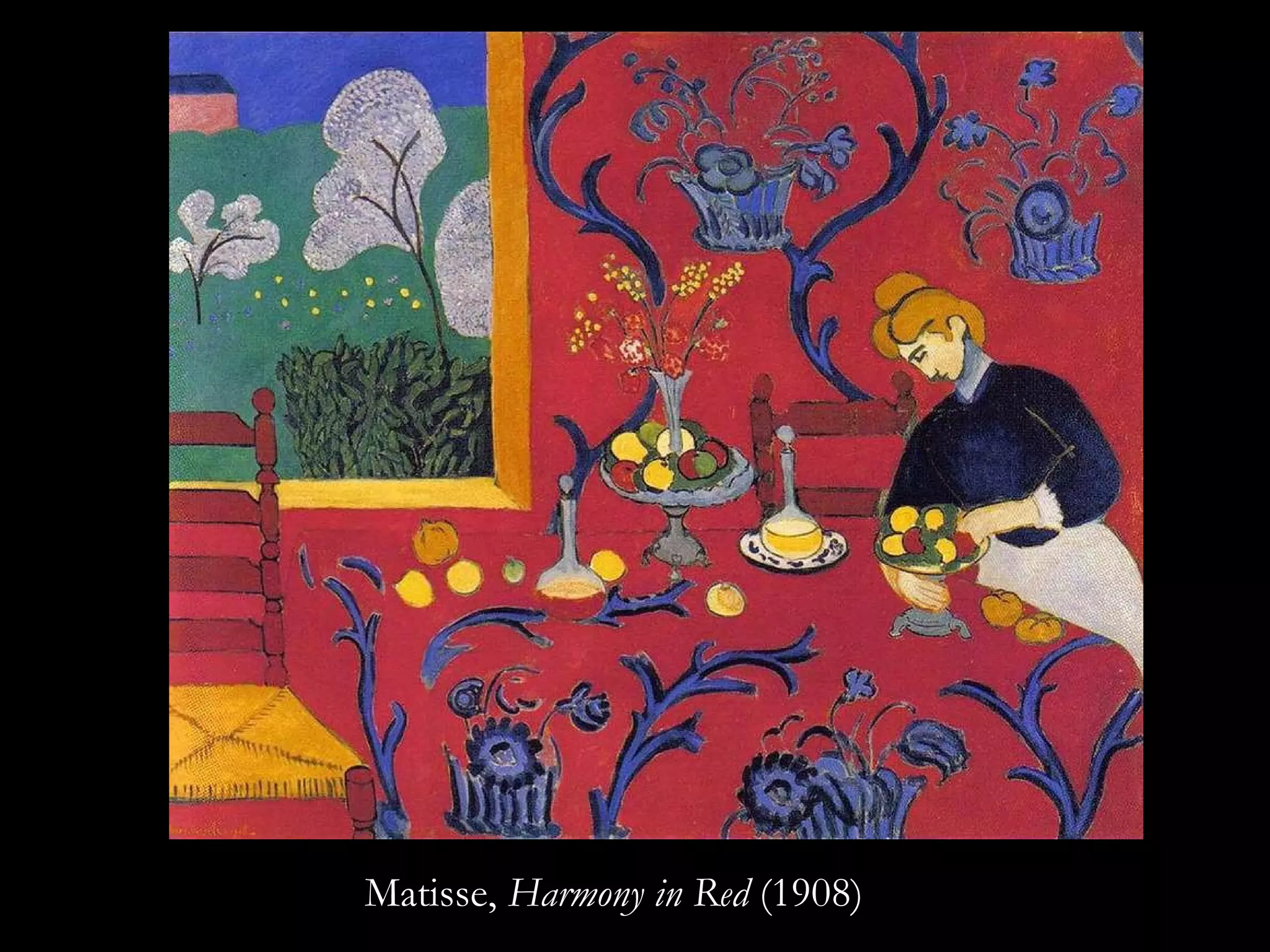 Matisse,  Harmony in Red  (1908) 