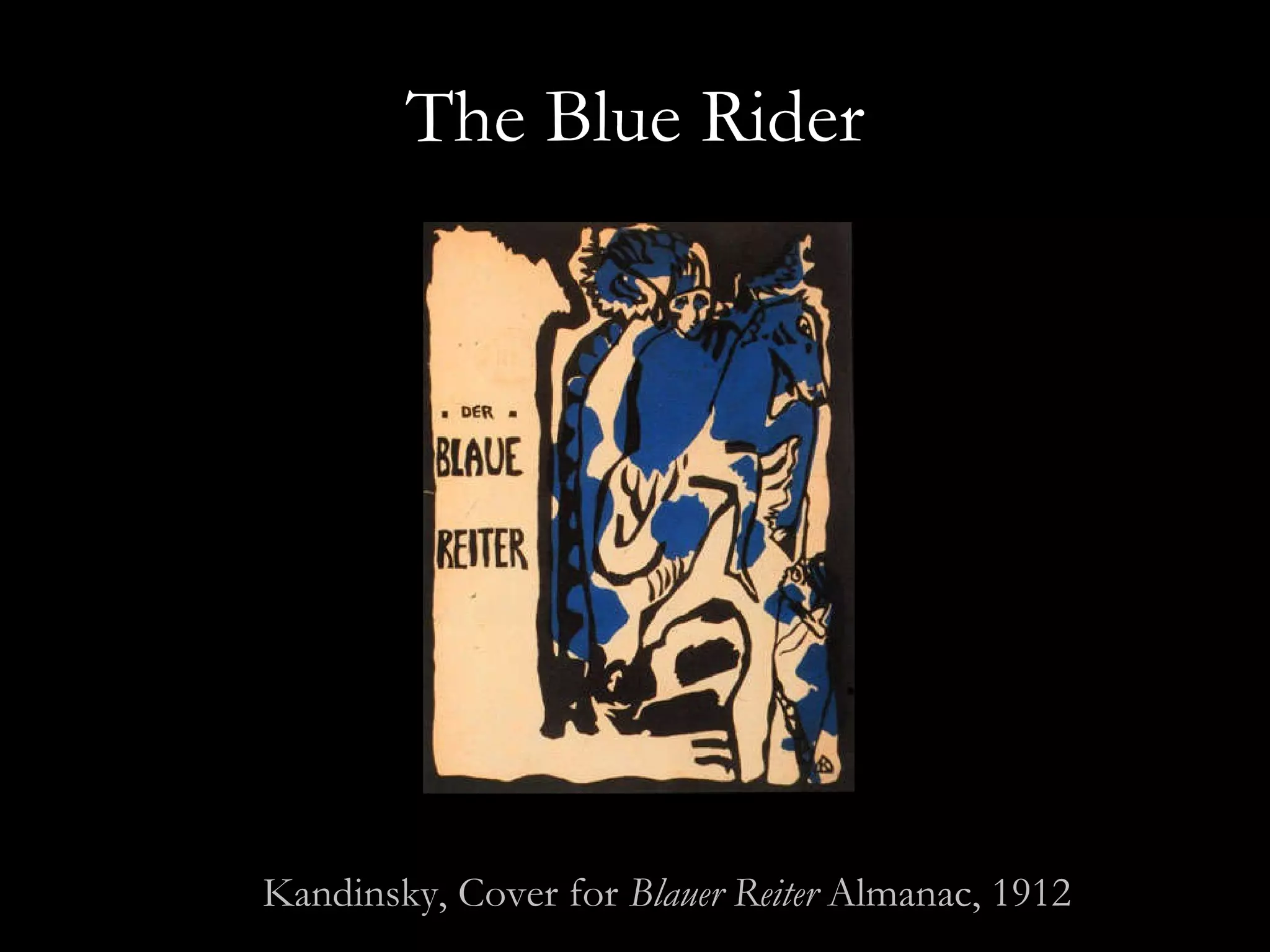 The Blue Rider Kandinsky, Cover for  Blauer Reiter  Almanac, 1912 