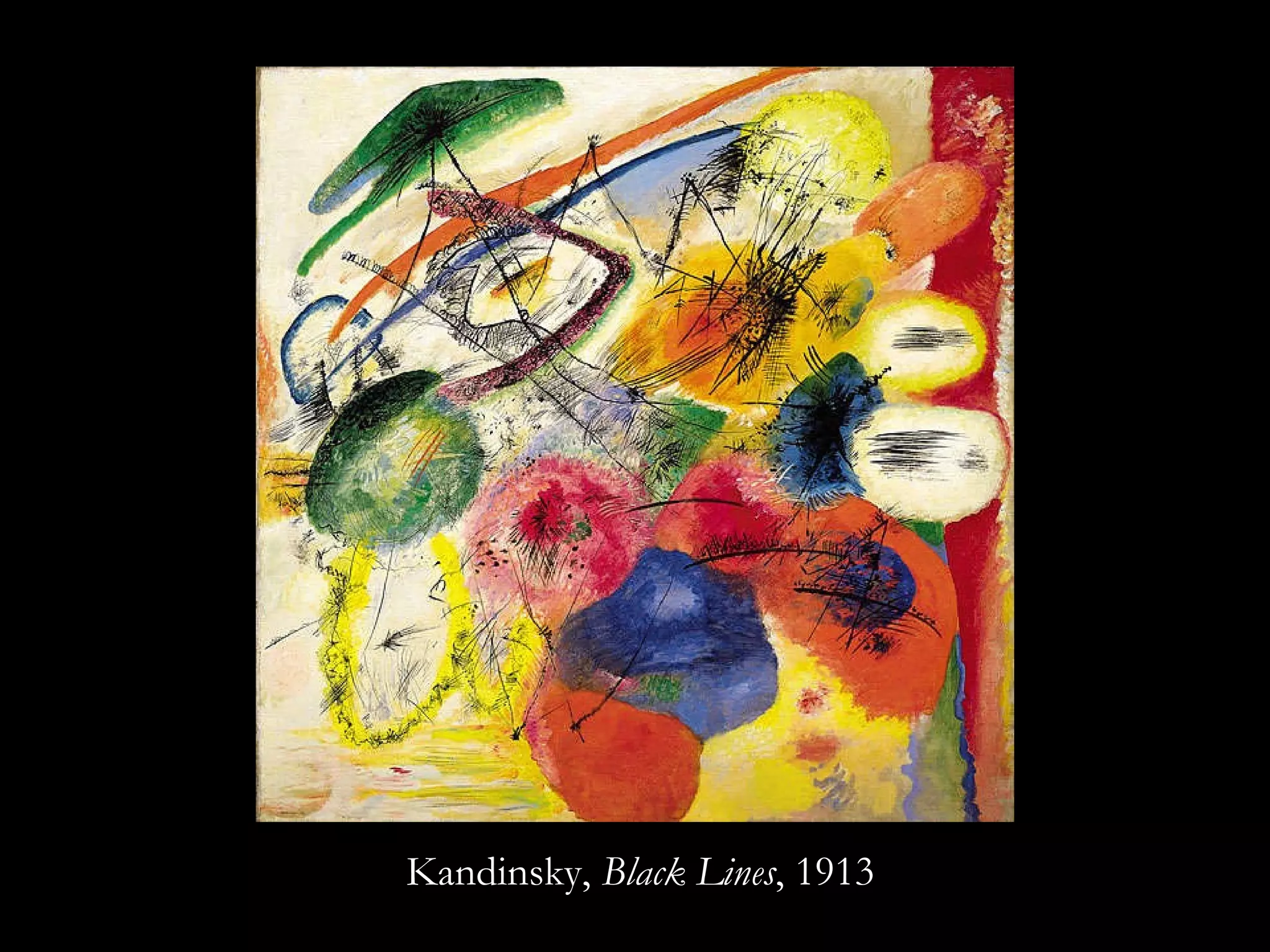 Kandinsky,  Black Lines , 1913 