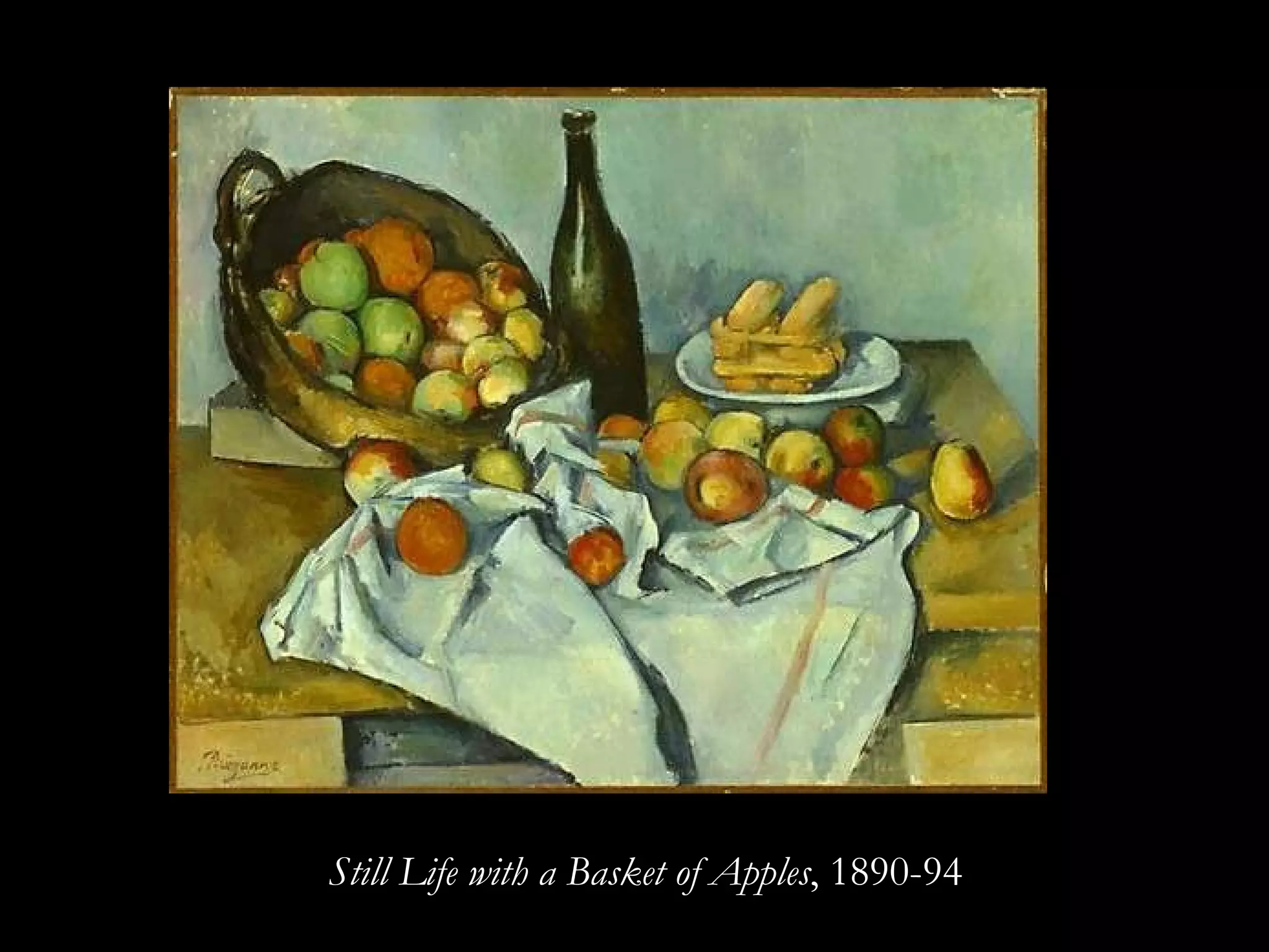Still Life with a Basket of Apples , 1890-94 