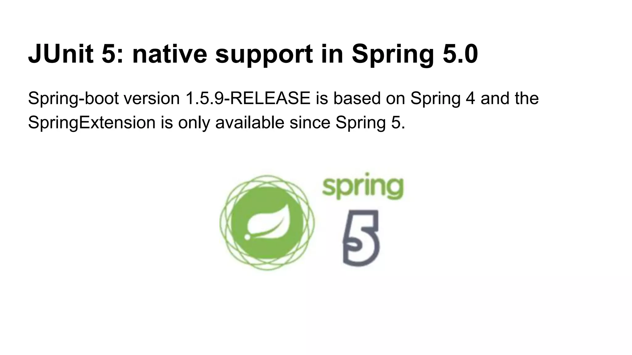 JUnit 5: native support in Spring 5.0
Spring-boot version 1.5.9-RELEASE is based on Spring 4 and the
SpringExtension is only available since Spring 5.
 