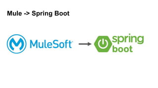 Mule -> Spring Boot
 