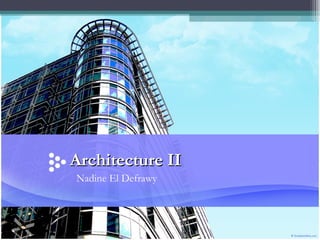 Nadine El Defrawy Architecture II 