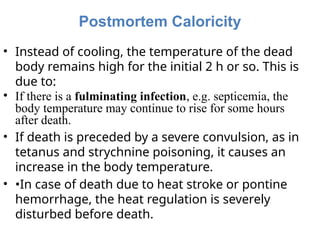 Undigested Food Postmortem Interval Post-Mortem-Interval TSD.pptx for toxicology | PPTX