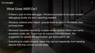 Post-mortem Debugging of Windows Applications | PPTX