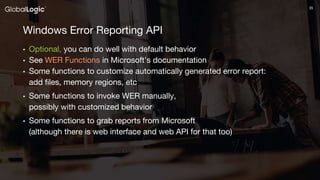 Post-mortem Debugging of Windows Applications | PPTX