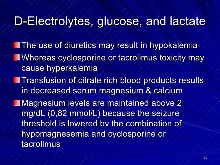 Tacrolimus Levels Liver Transplant
