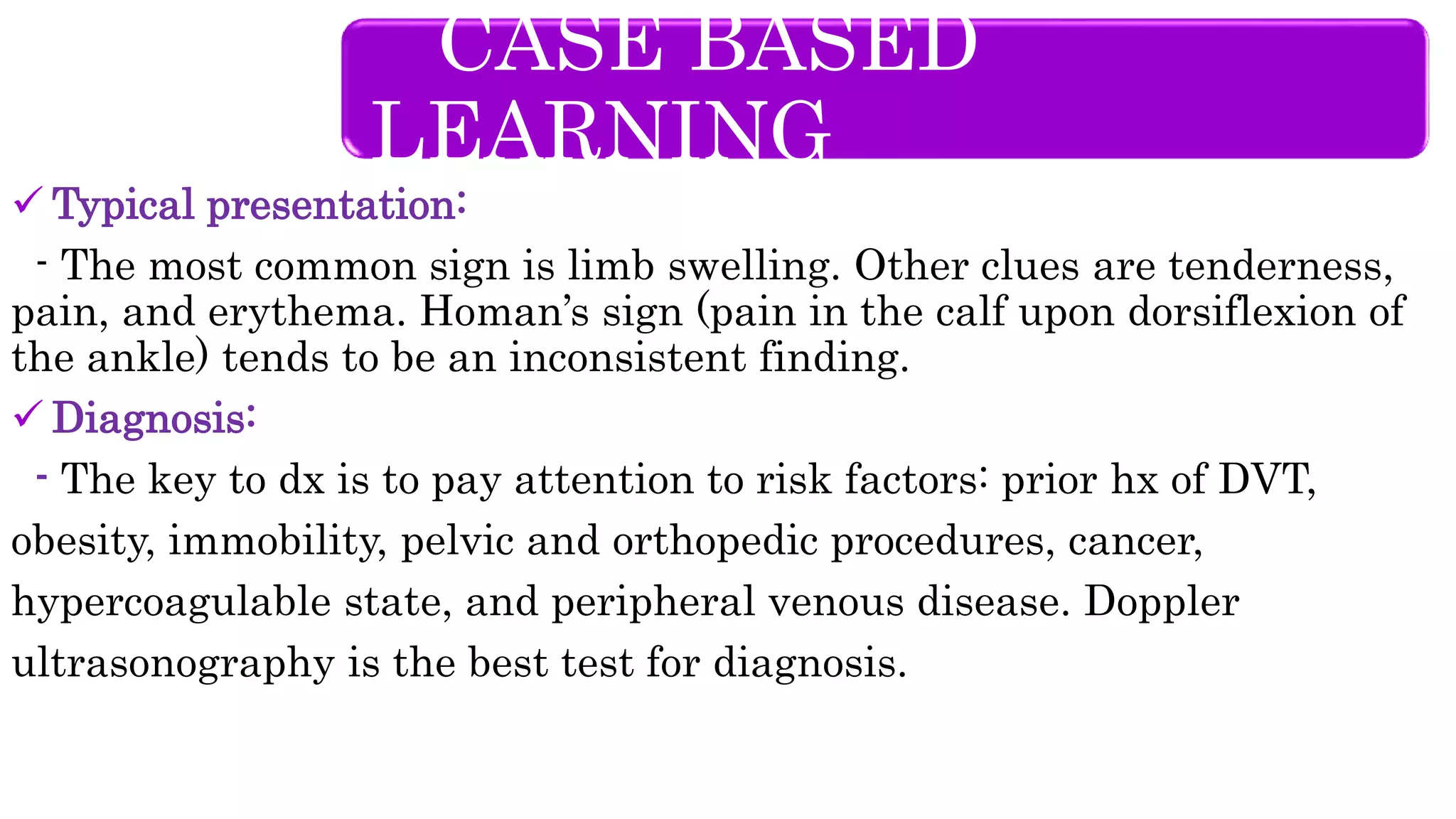 Post op fever pod6 dvt PPT