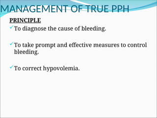 post-partum-haemorrhage management Guidance | PPT