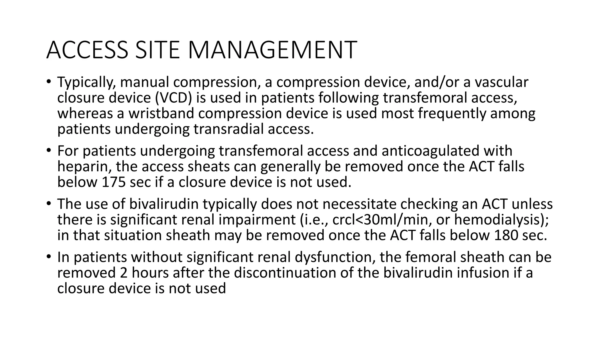 Post pci management of acs ppt