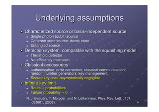 Post processing for quantum key distribution | PDF