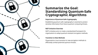 Post-Quantum Encryption (PQE) refers to cryptographic algorithms and ...