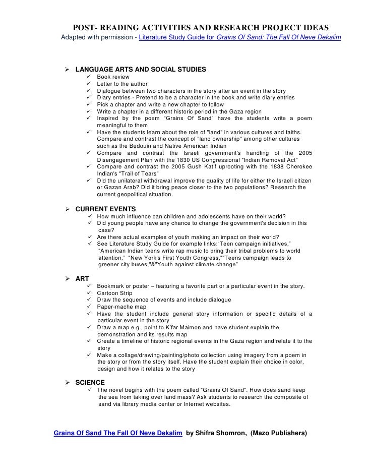 Research assignment ideas picture