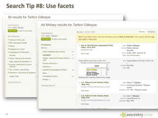 Search Tip #8: Use facets
25
 