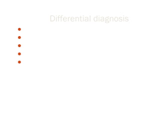 Differential diagnosis
Ig A Nephropathy
Hematouria
Crescentic glonerulonephritis
Diffuse proliferative glomerulonephritis
Chronic nephritis
 
