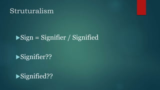 Post structuralism | PPTX