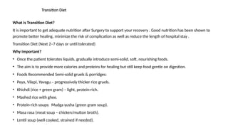 Transitional Diet Post-Surgery Diet and nutrition NEW.pptx