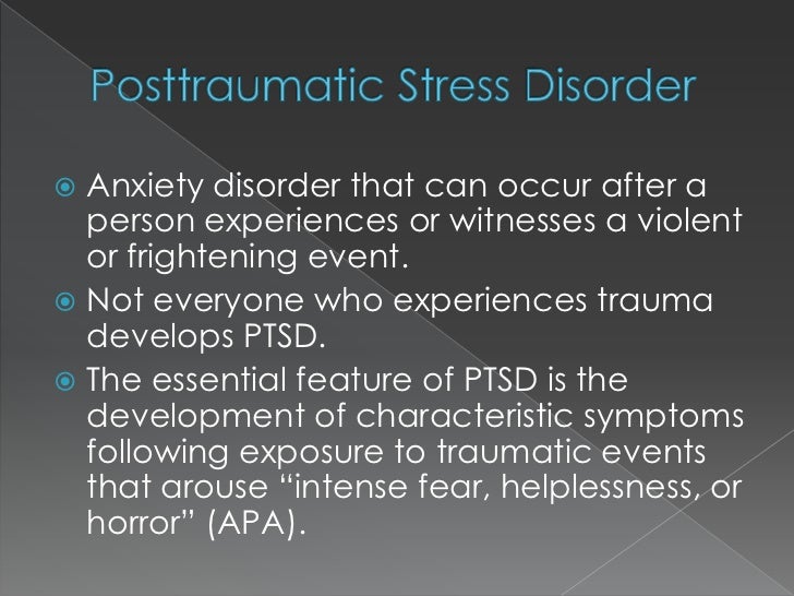 post traumatic stress disorder construct development 2013-9-12 post-traumatic stress disorder (ptsd) is a mental health condition triggered by a terrifying event, causing flashbacks, nightmares and severe anxiety. post traumatic stress disorder construct development 2013-9-12 post-traumatic stress disorder (ptsd) is a mental health condition triggered by a terrifying event, causing flashbacks, nightmares and severe anxiety.