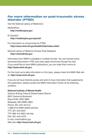 Post traumatic stress disorder(ptsd) | PDF