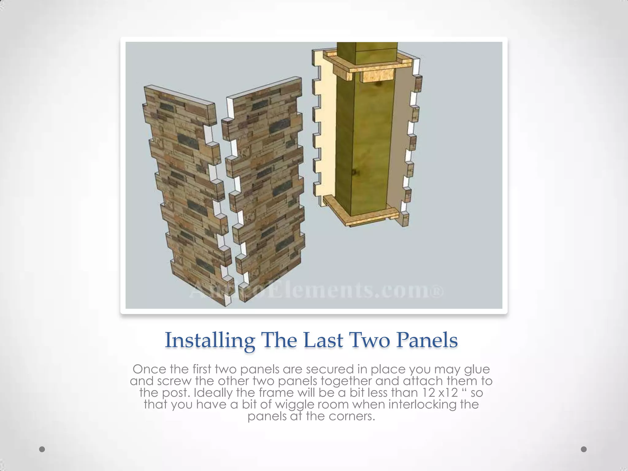 Faux Stone Column Wraps - Quick Installation Guide | PPTX