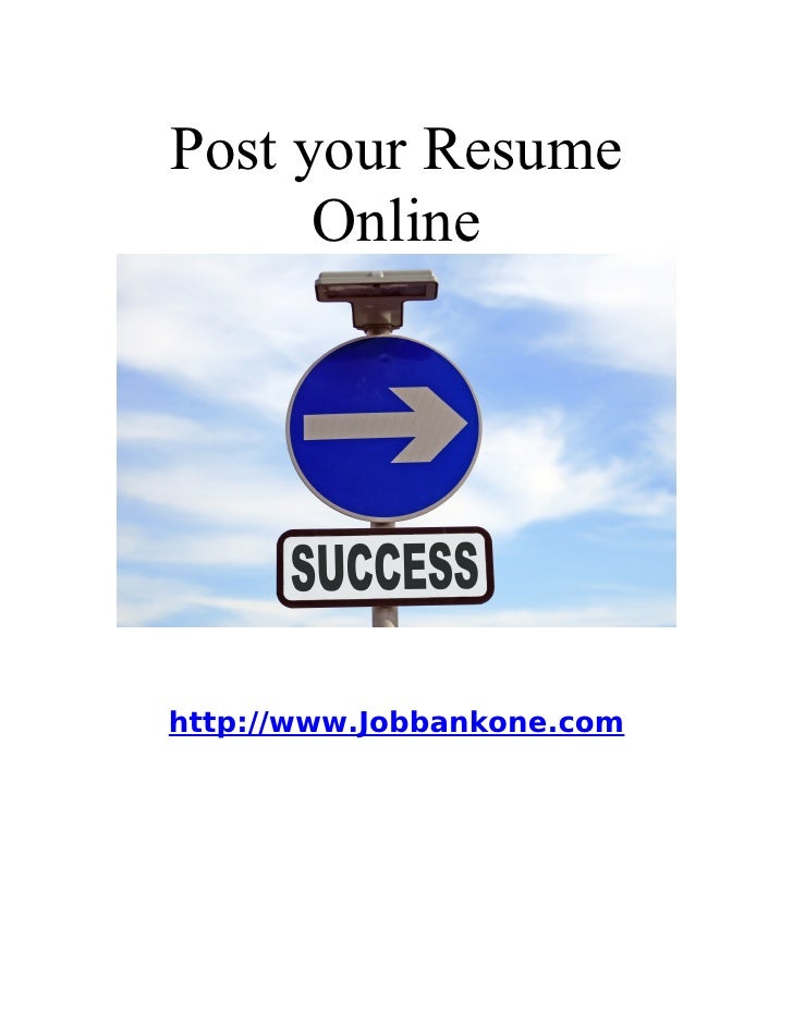 post your resume online httpwww