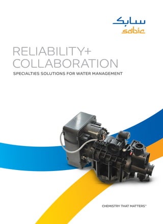 RELIABILITY+
COLLABORATION
SPECIALTIES SOLUTIONS FOR WATER MANAGEMENT
 