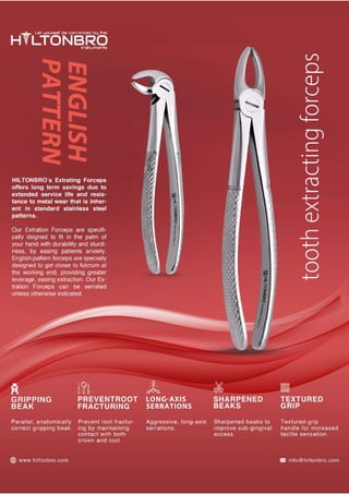 Extracting Forceps | English Pattern