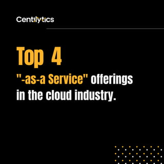 "-as-a Service" offerings
in the cloud industry.
Top 4
 