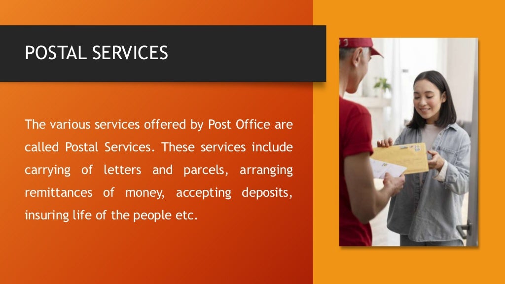 Postal and courier services